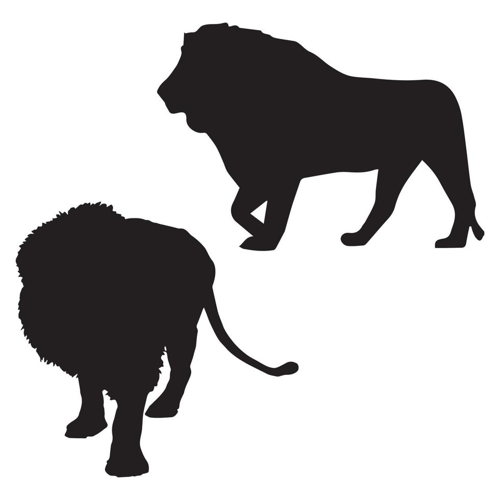Lion Silhouette Art vector