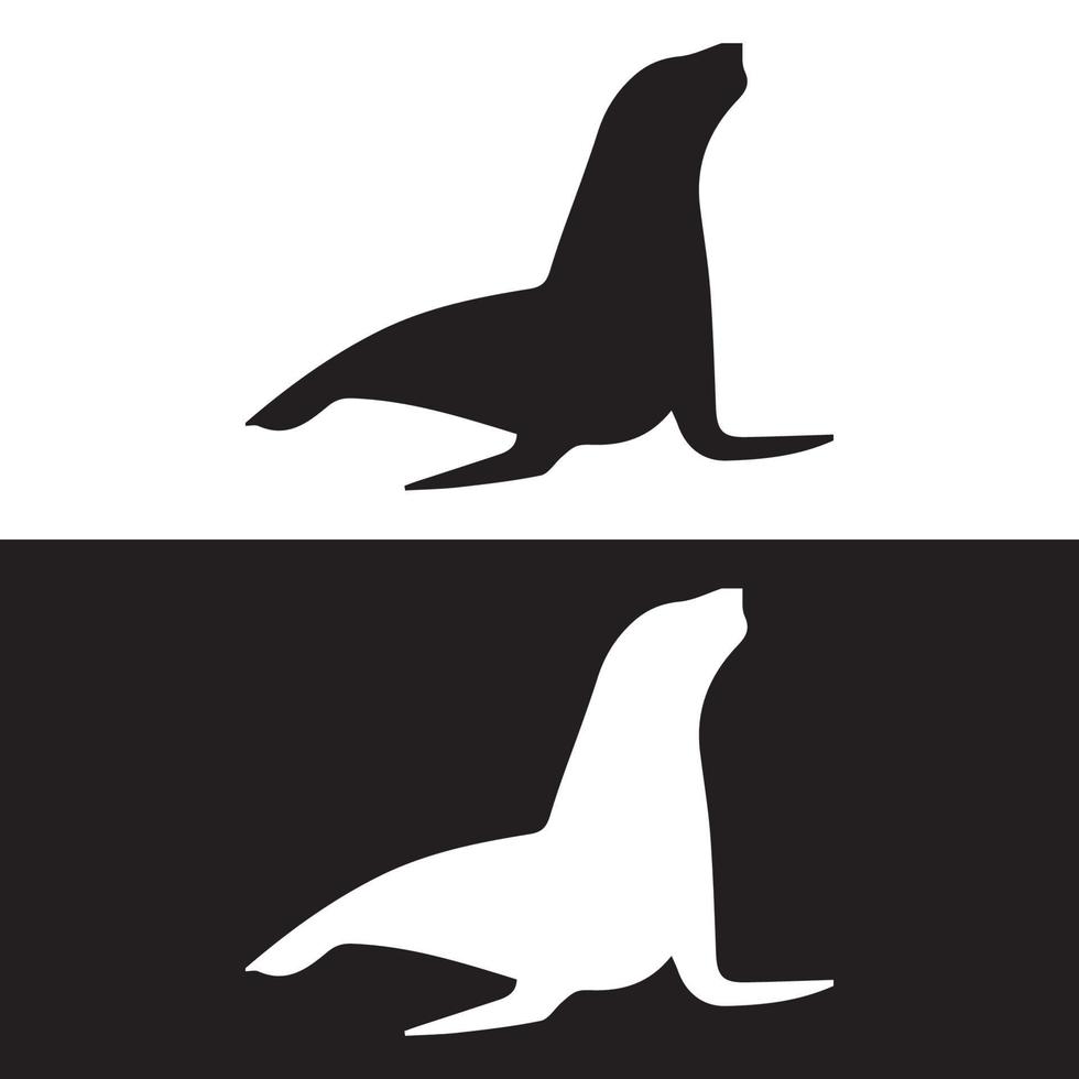 Seal Silhouette Art vector