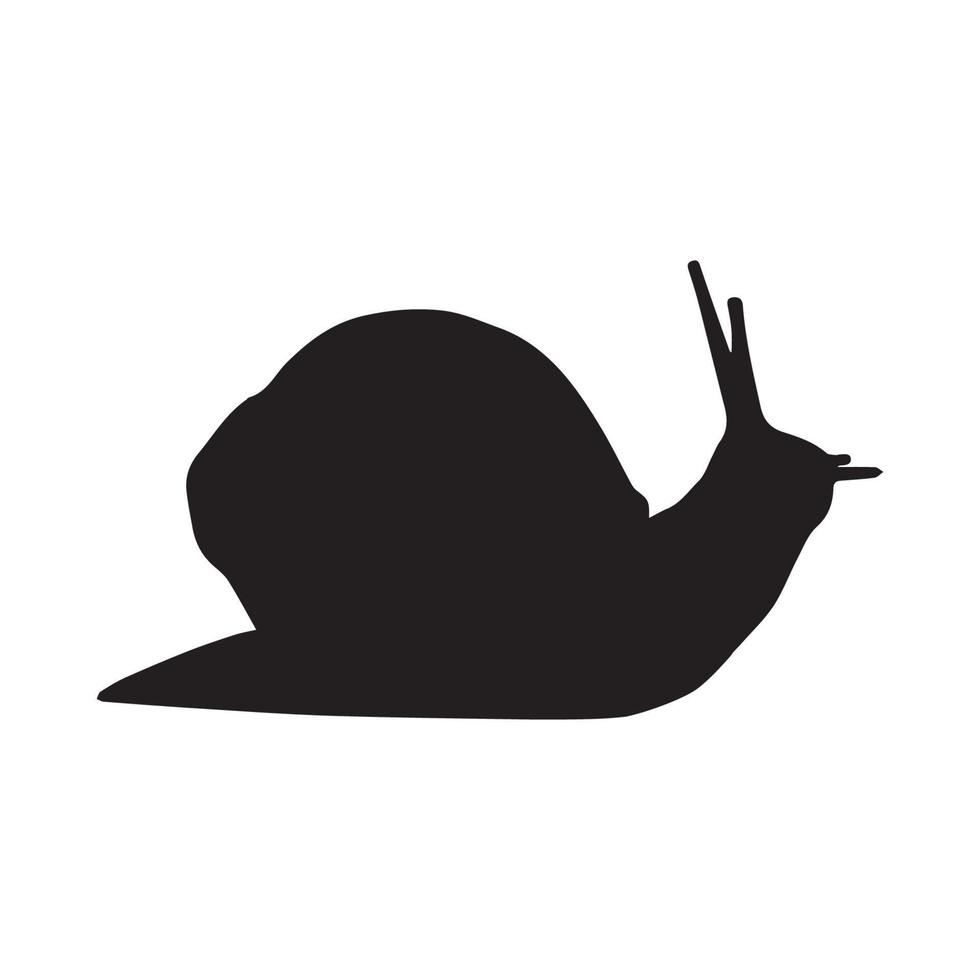 Snail silhouette art vector