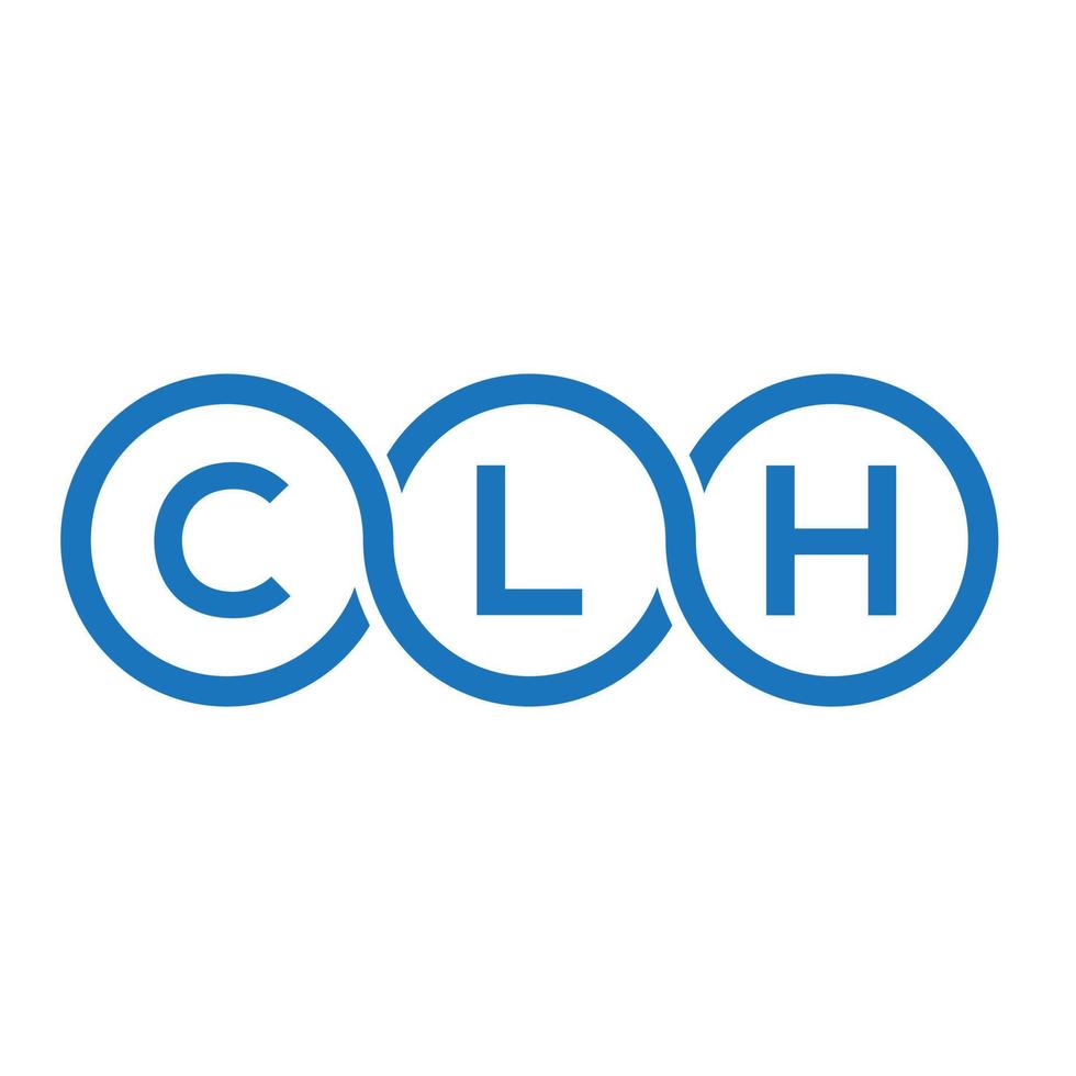 diseño de logotipo de letra clh sobre fondo blanco. concepto de logotipo de letra inicial creativa clh. diseño de letra clh. vector