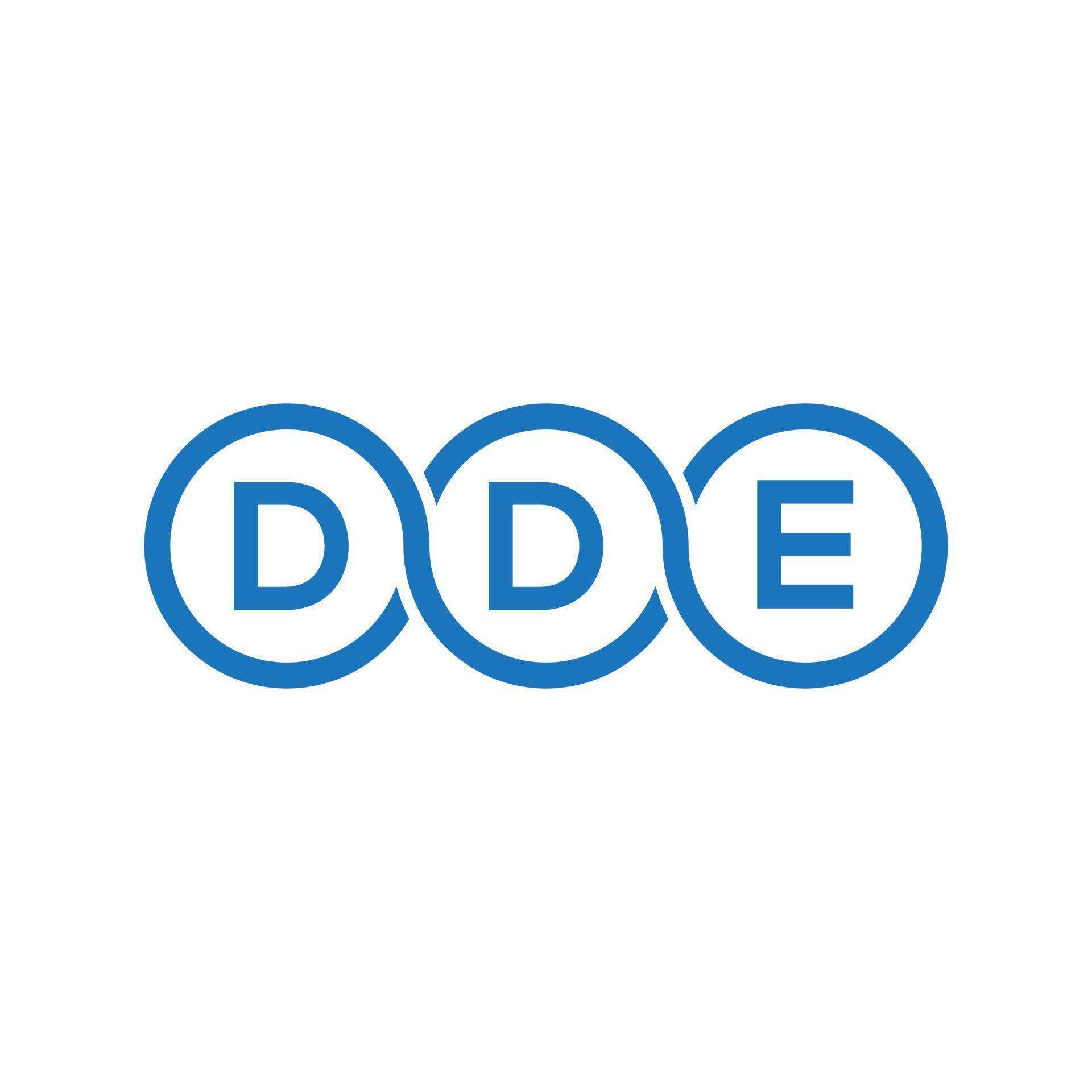 DDE letter logo design on black background DDE creative initials letter DDE letter logo design on black background DDE creative initials letter