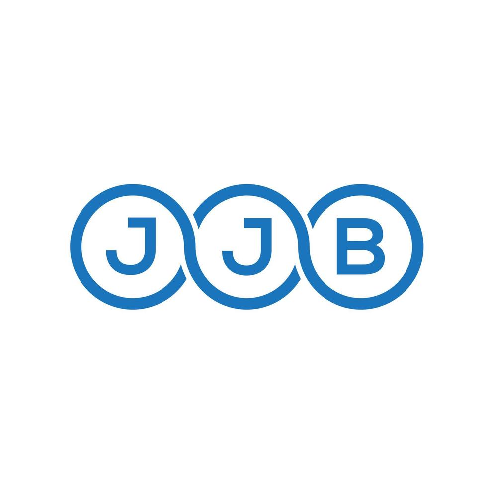 JJB letter logo design on white background. JJB creative initials letter logo concept. JJB letter design. vector