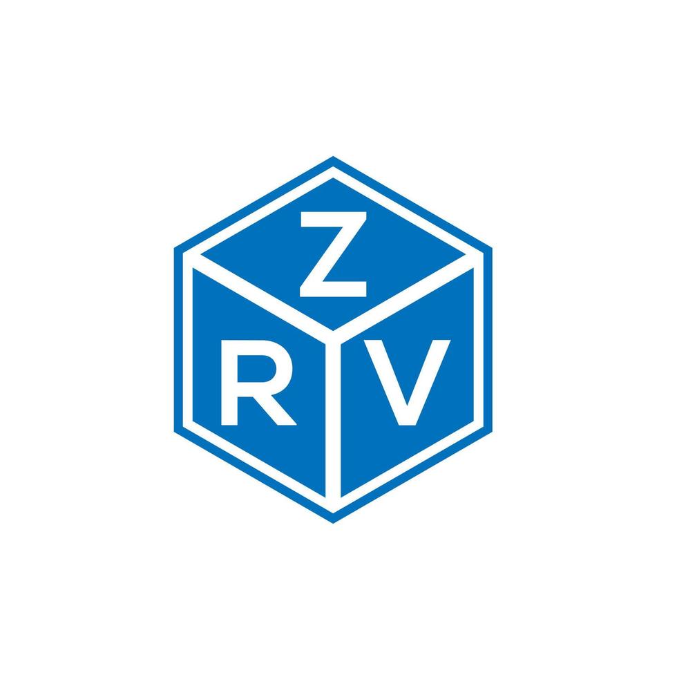 concepto de logotipo de letra inicial creativa zrv. diseño de la letra zrv. diseño del logotipo de la letra zrv sobre fondo blanco. concepto de logotipo de letra inicial creativa zrv. diseño de letras zrv. vector