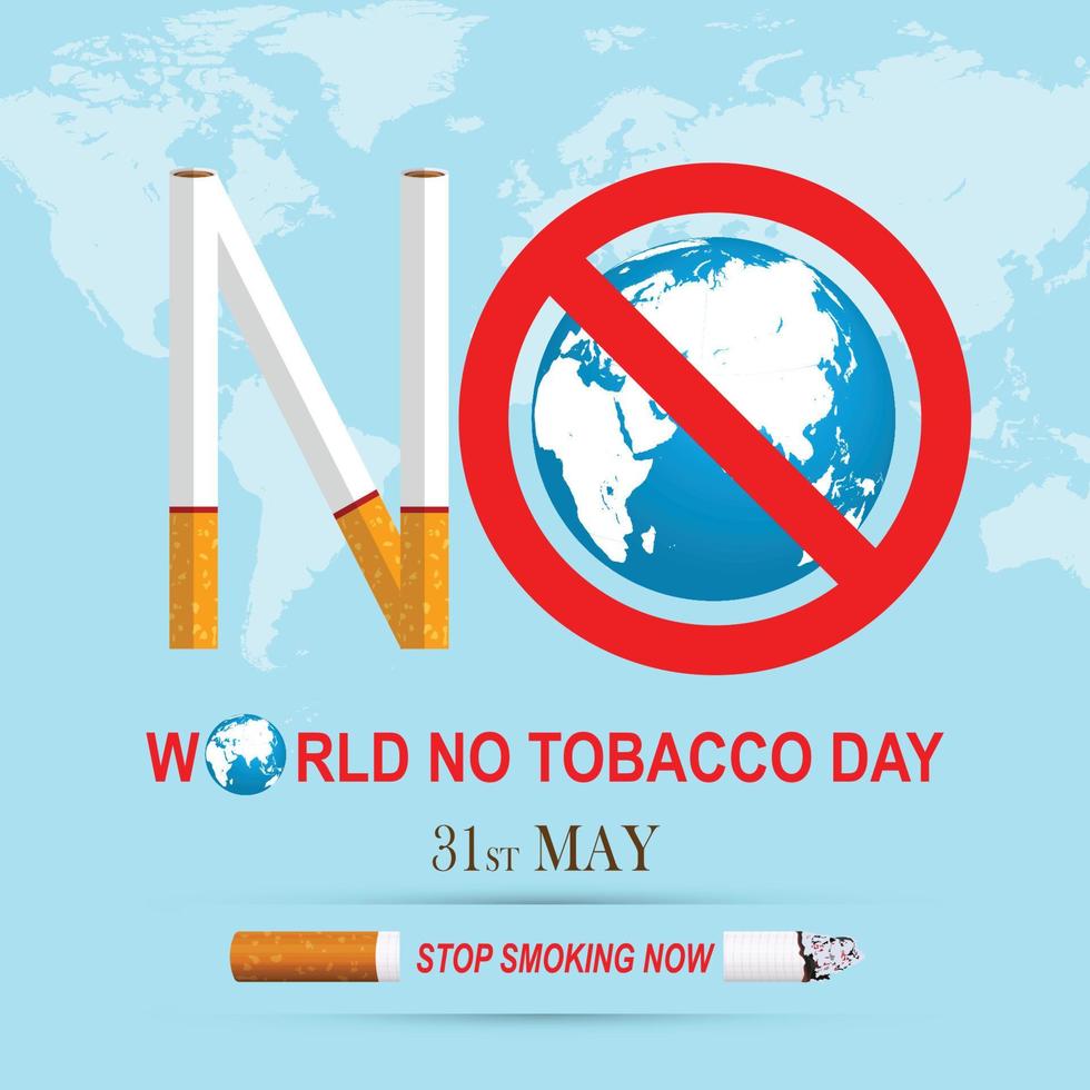 Stop Smoking. World No Tobacco Day. illustration Vector Eps 10.