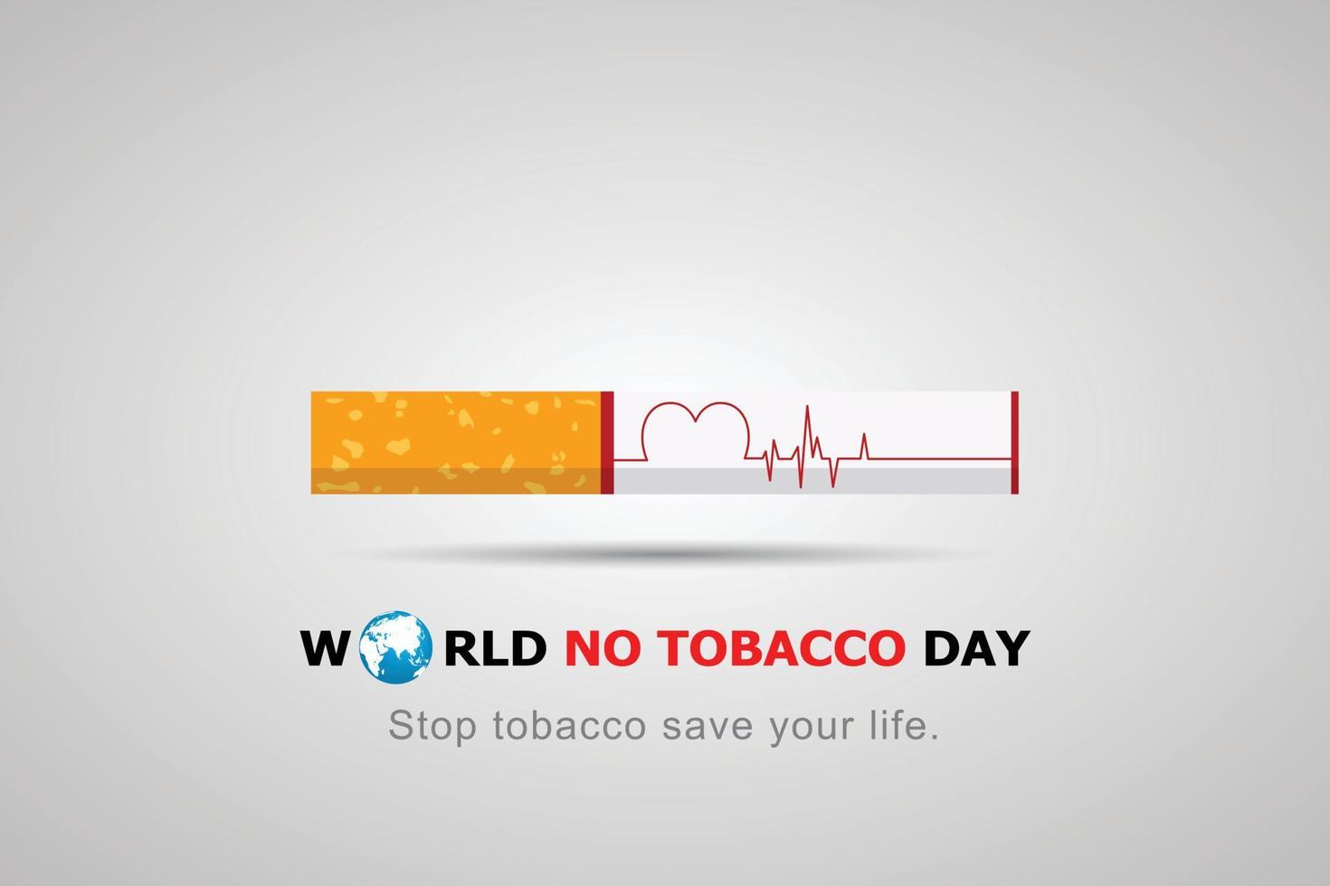 Stop Smoking. World No Tobacco Day. illustration Vector Eps 10.