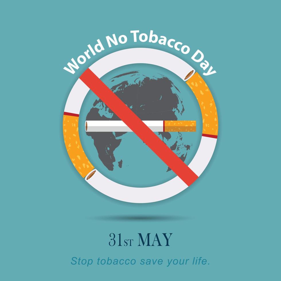 Stop Smoking. World No Tobacco Day. illustration Vector Eps 10.