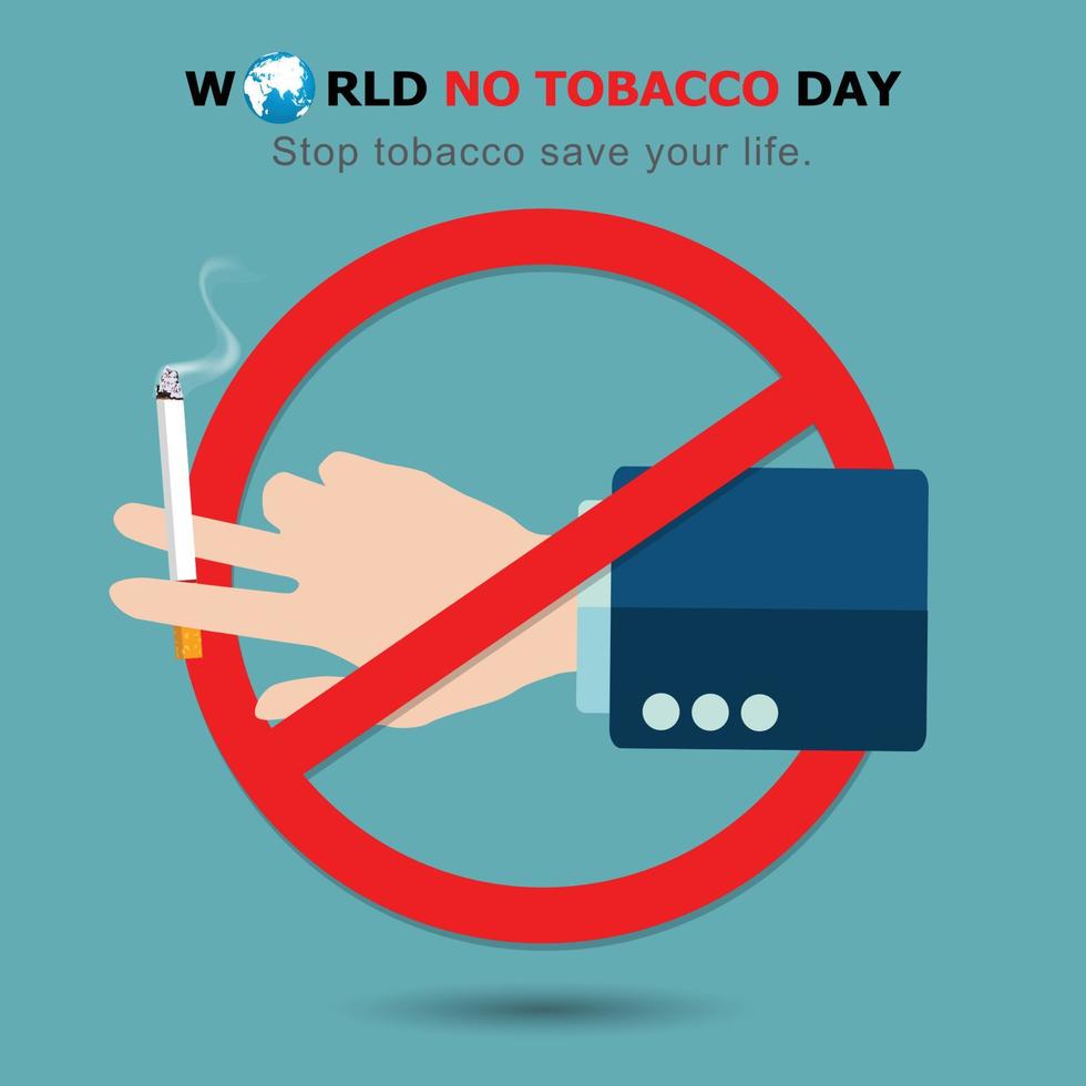 Stop Smoking. World No Tobacco Day. illustration Vector Eps 10.