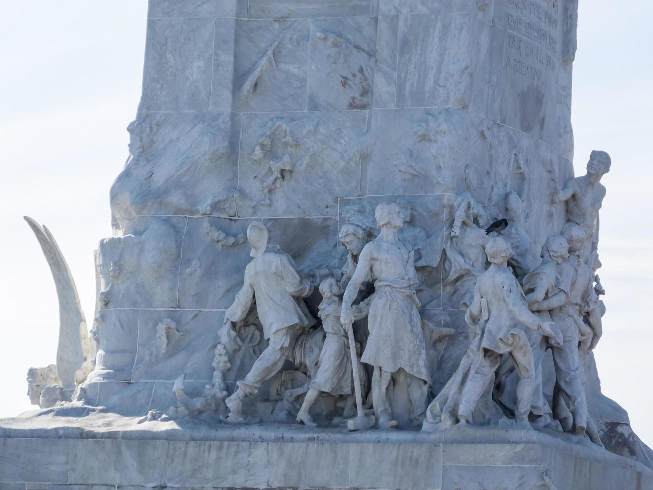 Buenos Aires, Argentina. 2019. Base of Monumento de los Espanoles photo