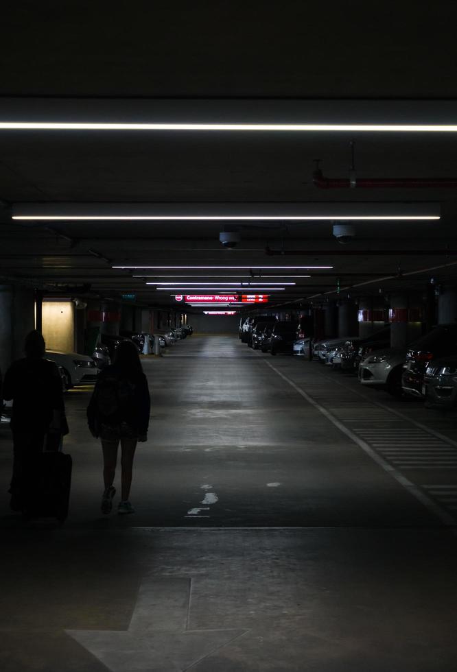 Buenos Aires, Argentina. 2019-Underground parking lot photo