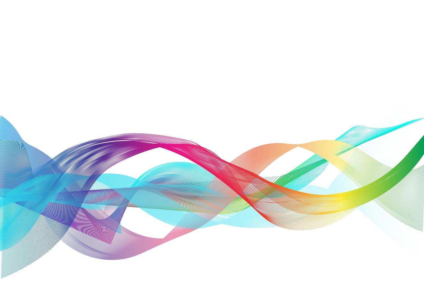 Abstract wave background design. Stylish line art background with colorful shiny waves. Curved wavy line on white background. photo