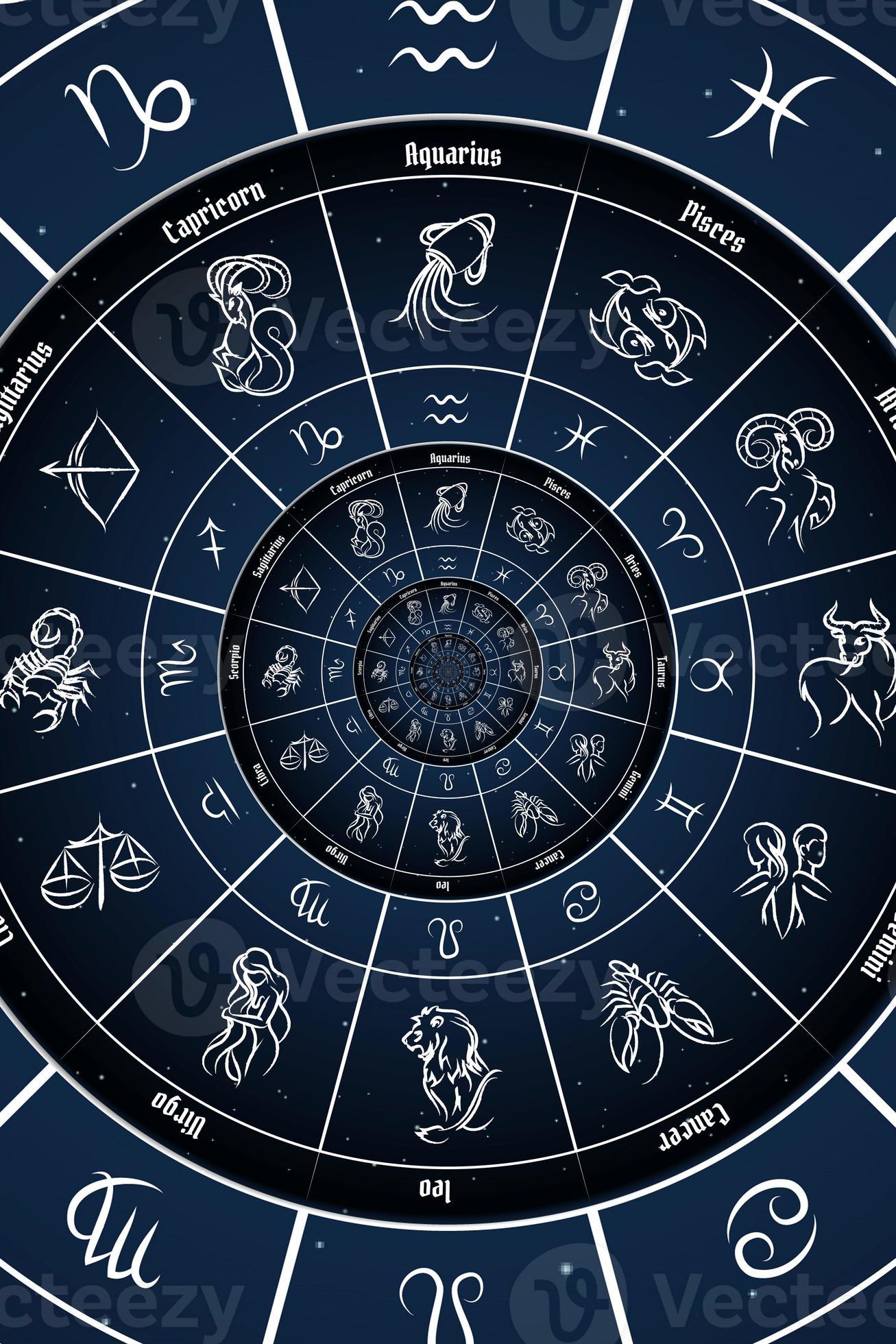 Abstract old conceptual background on mysticism, astrology, fantasy