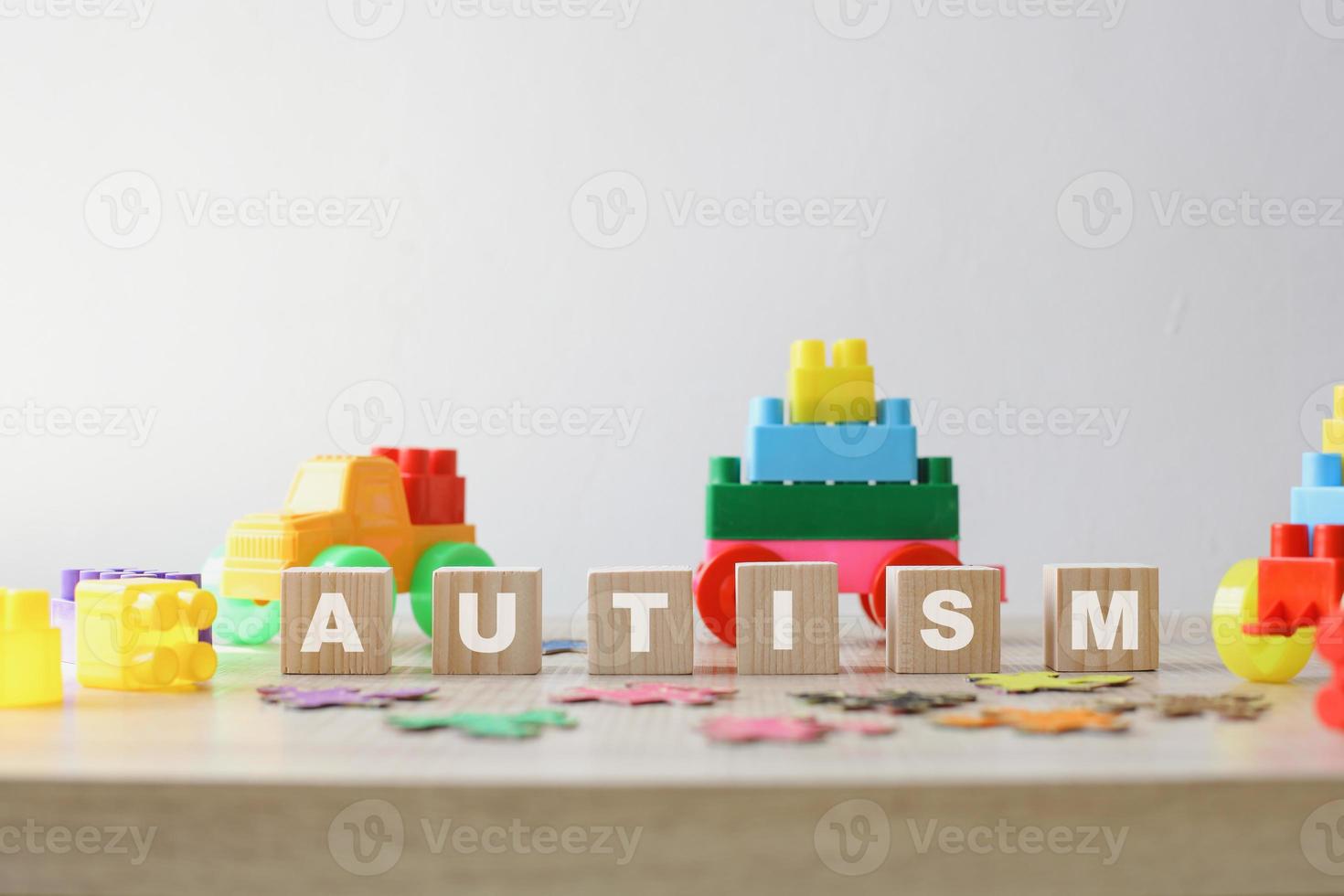 World Autism Awareness day or world asperger day, mental health care background concept photo