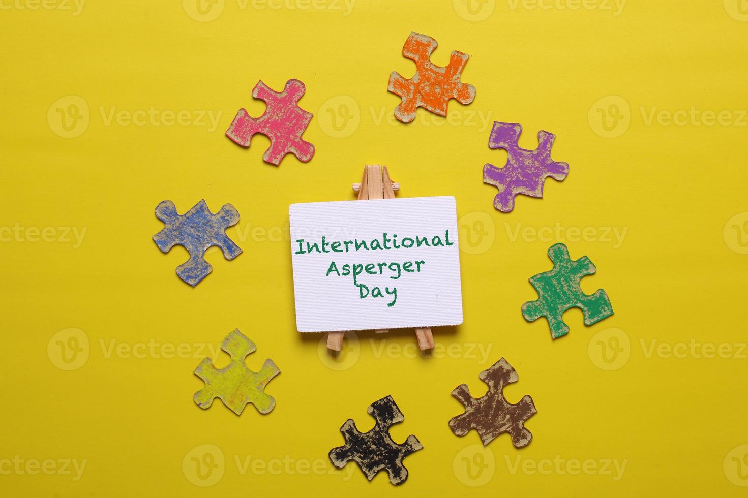 World Autism Awareness day or world asperger day, mental health care background concept photo