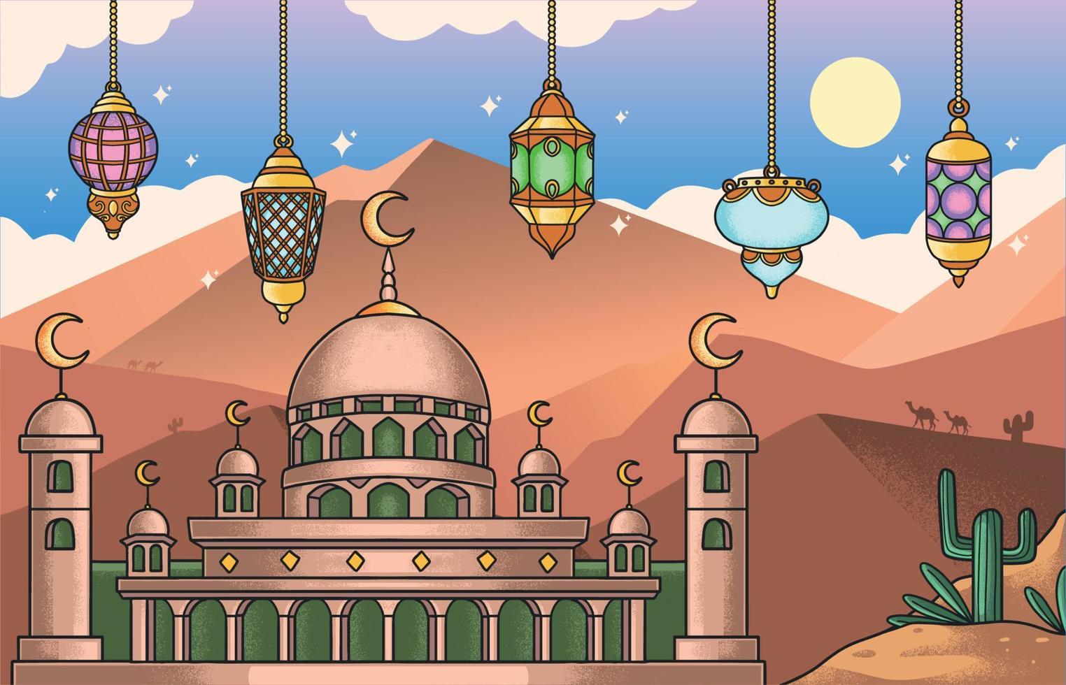 Eid Mubarak Concept vector