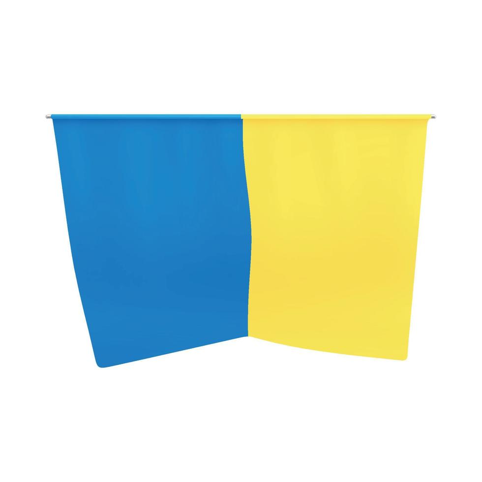 Ukraine pennant. National Ukrainian yellow blue tapestriy. Ukraine gobelin. vector