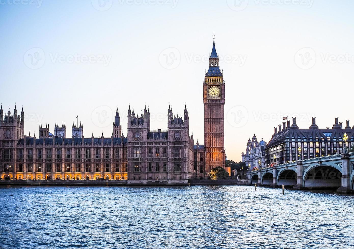 HDR Houses of Parliament in London photo