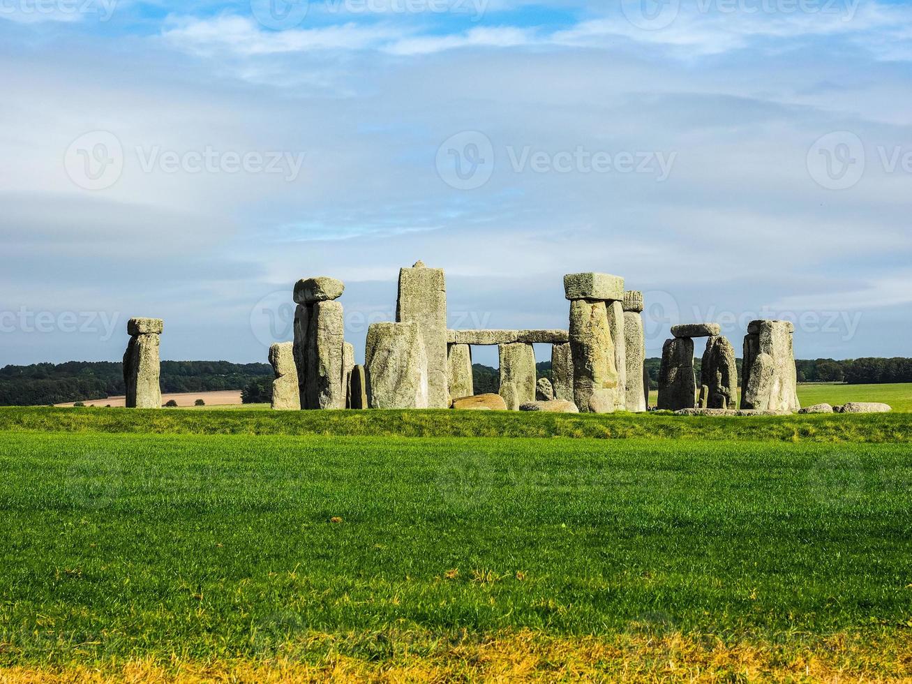 HDR Stonehenge monument in Amesbury photo