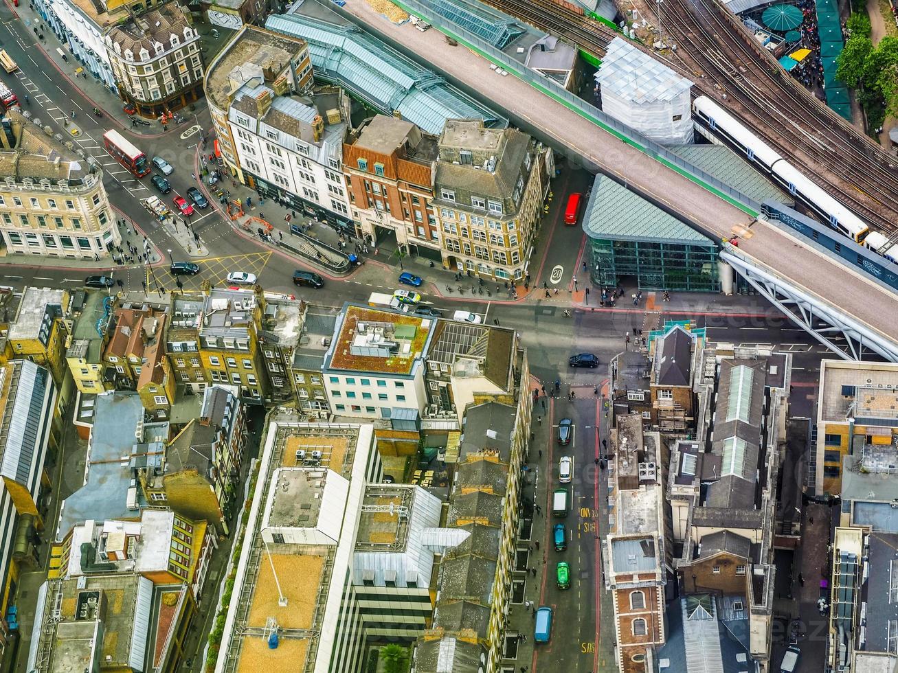 HDR Aerial view of London photo