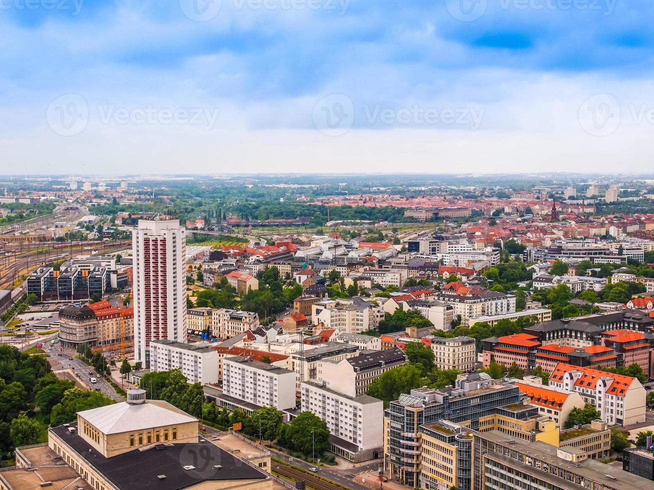 HDR Leipzig aerial view photo