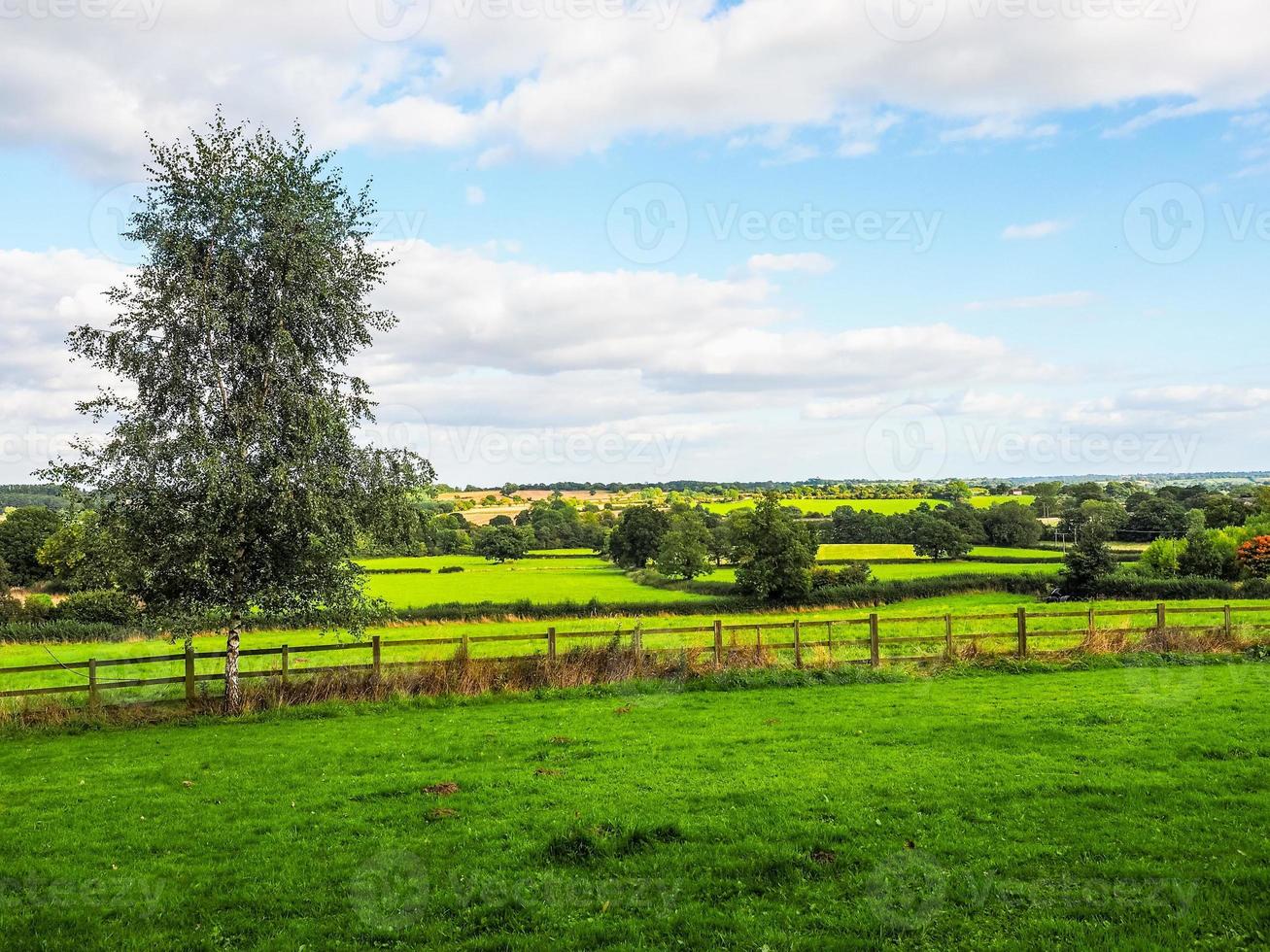 hdr vista de tanworth en arden foto