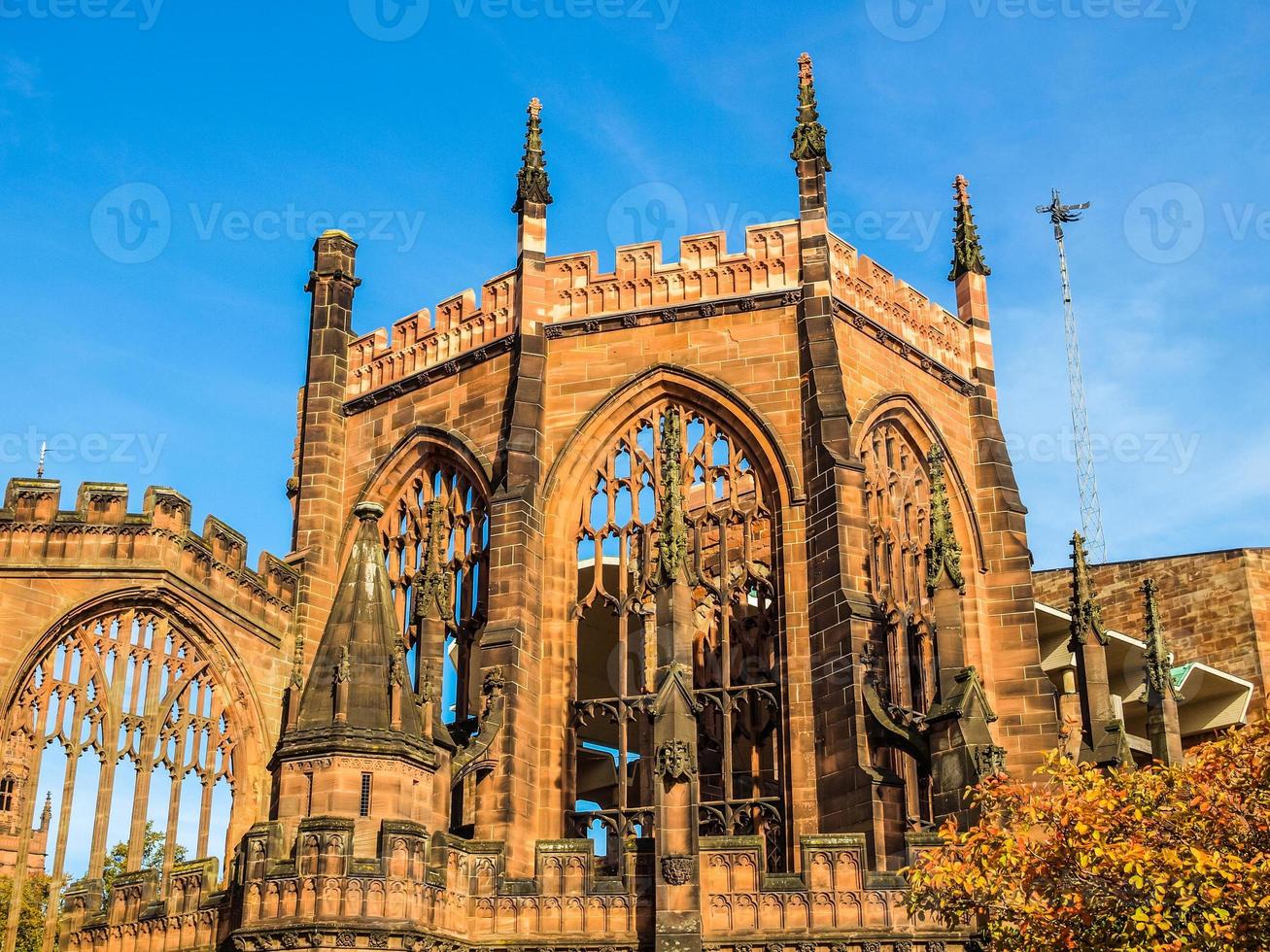 HDR Coventry Cathedral ruins photo