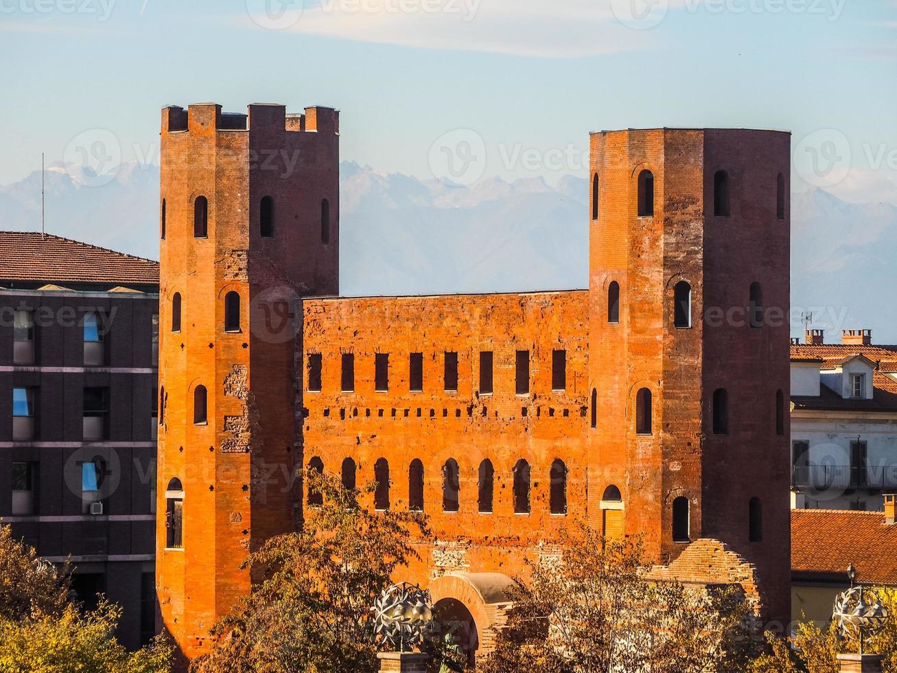 hdr porta palatina puerta palatina en turín foto