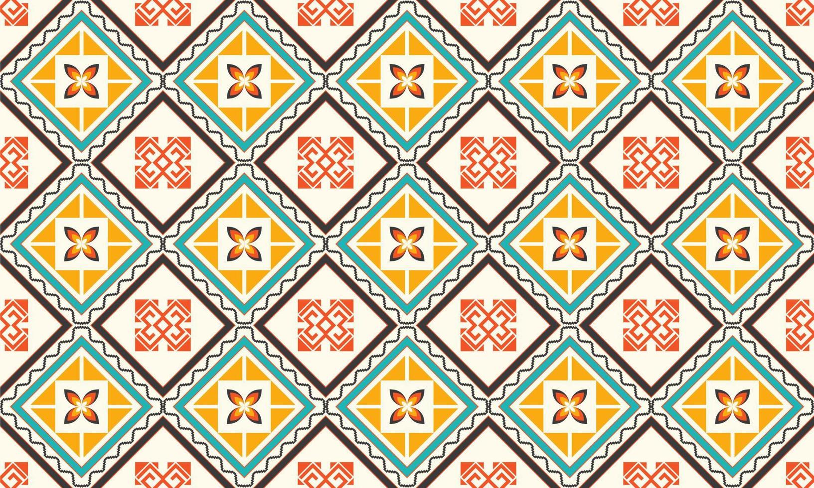 Abstract ethnic ikat chevron pattern vector