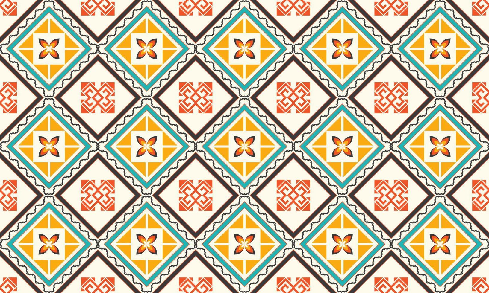 Abstract ethnic ikat chevron pattern vector