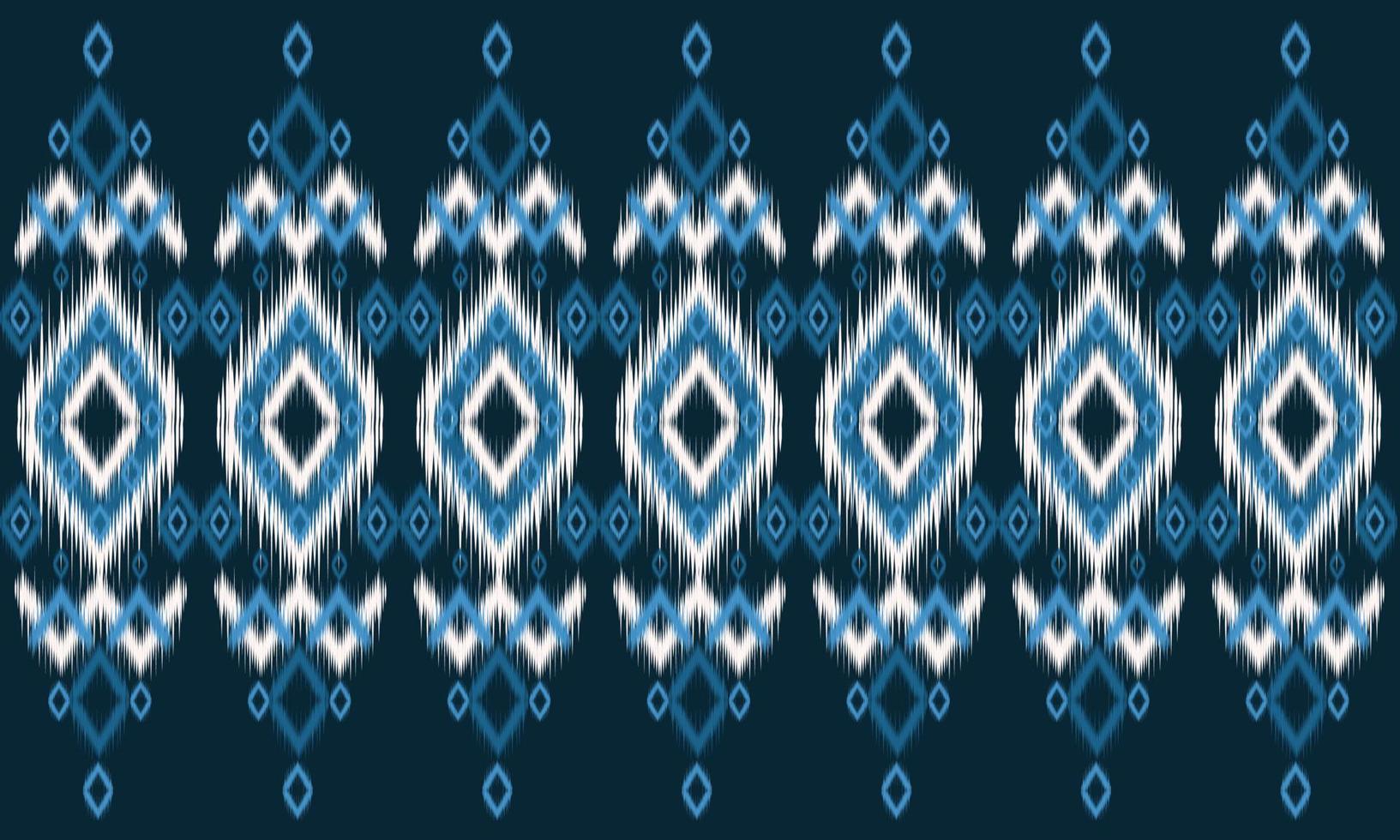patrón de chevron ikat étnico abstracto vector