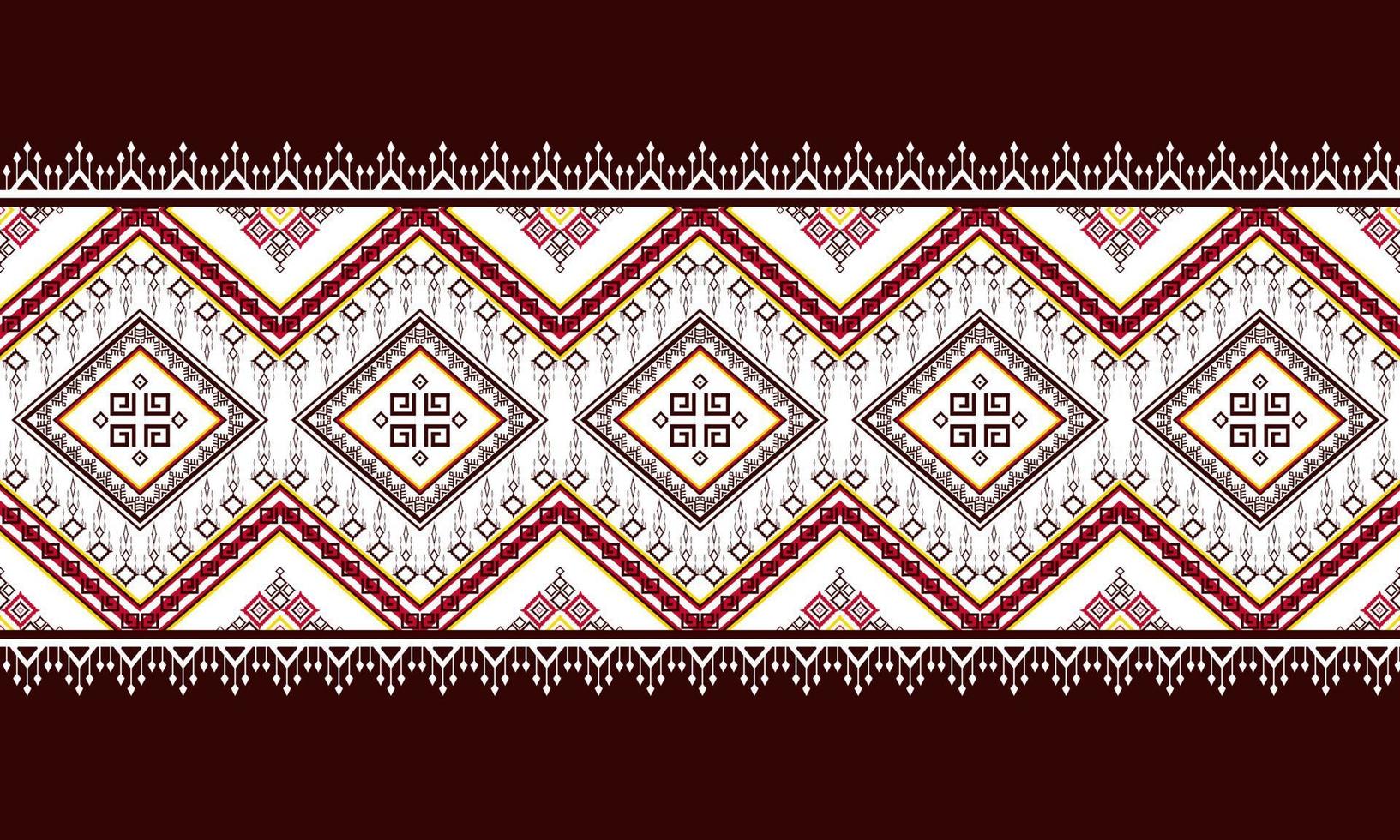 Abstract ethnic ikat chevron pattern vector