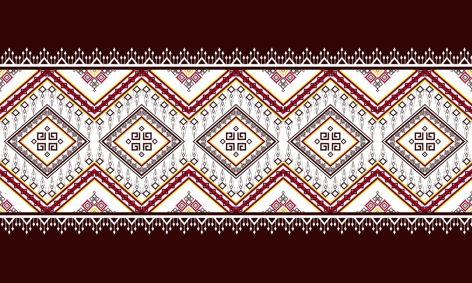 Abstract ethnic ikat chevron pattern vector