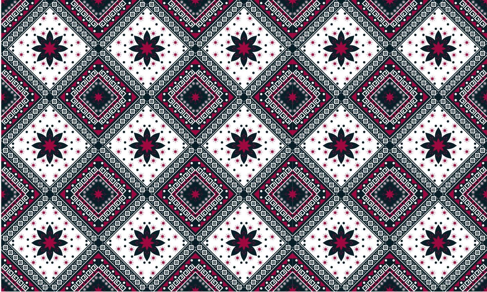 Abstract ethnic ikat chevron pattern vector