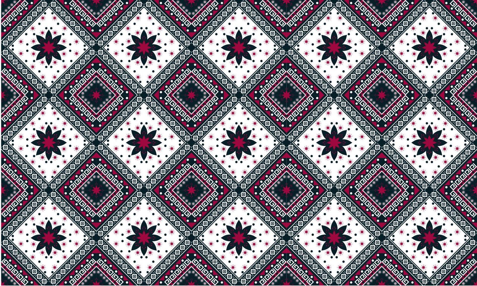 Abstract ethnic ikat chevron pattern vector