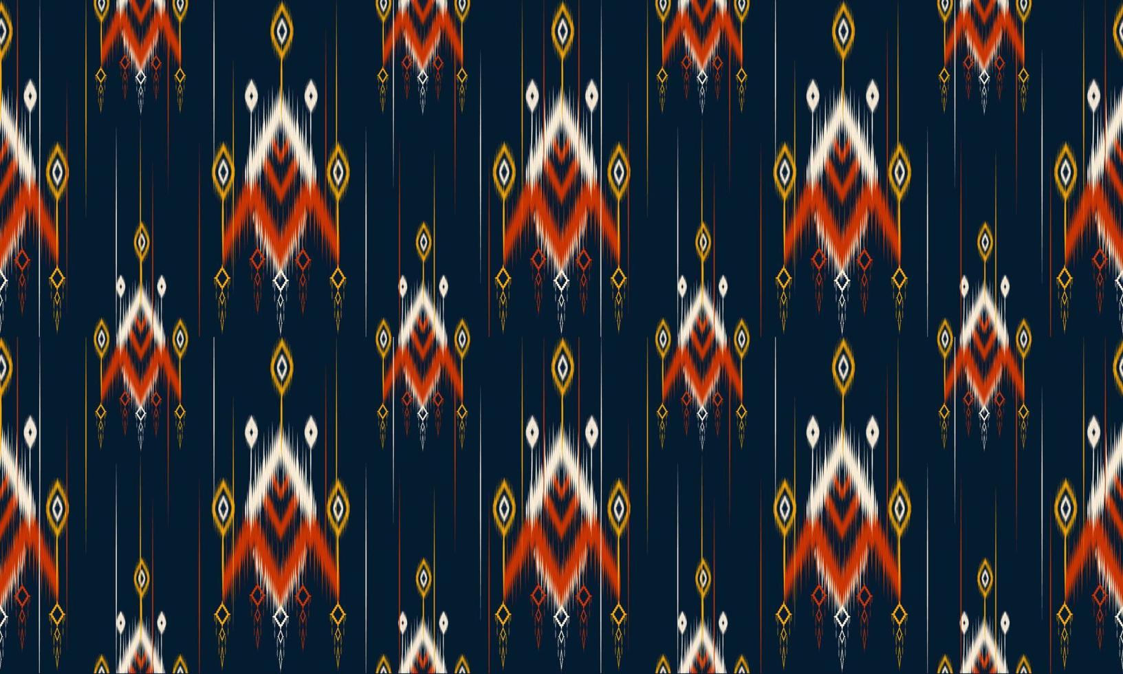 diseño tradicional de patrón oriental étnico geométrico para fondo, alfombra, papel tapiz, ropa, envoltura, batik, tela, estilo de bordado de ilustración vectorial. vector