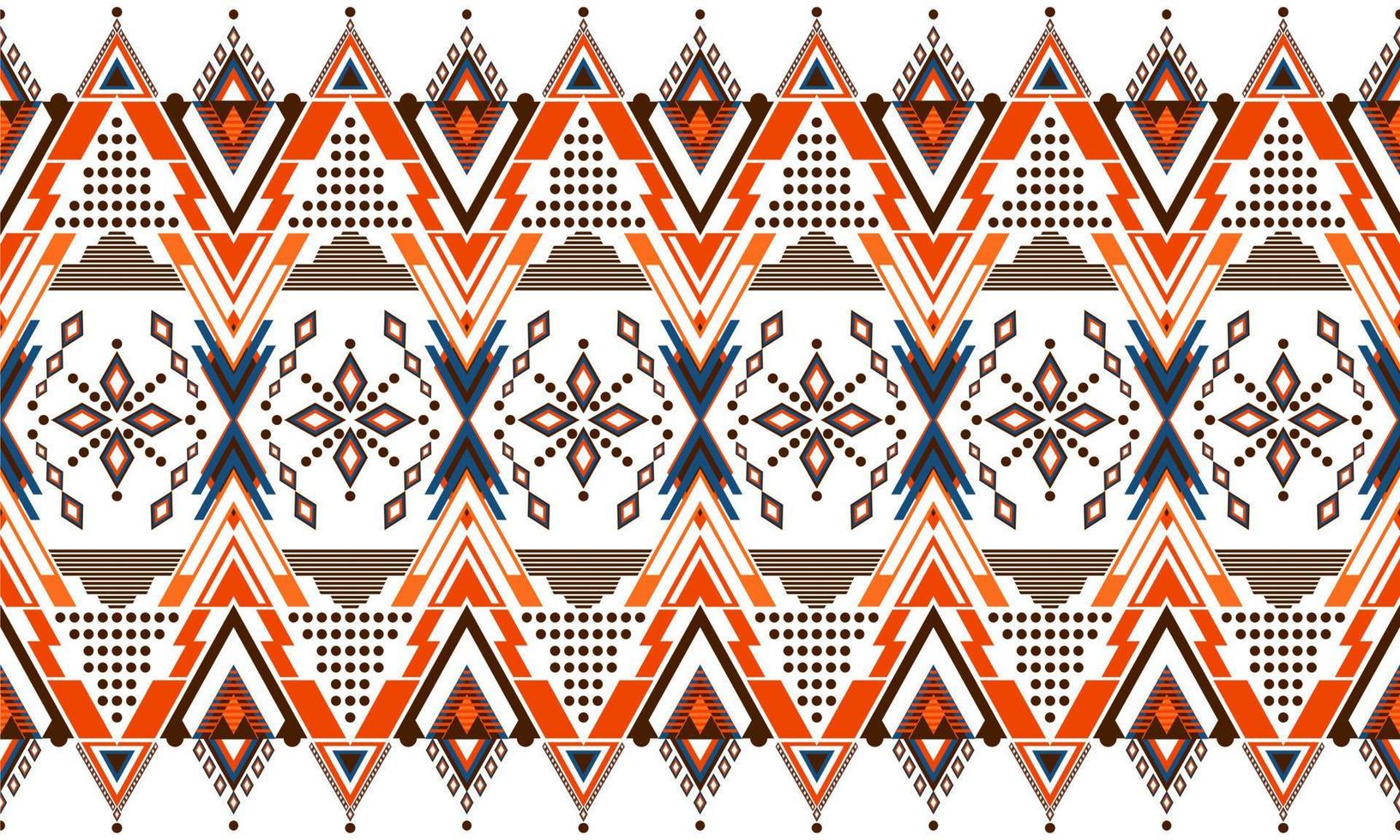Geometric ethnic oriental pattern traditional Design for background,carpet,wallpaper,clothing,wrapping,Batik,fabric,Vector illustration.embroidery style. vector
