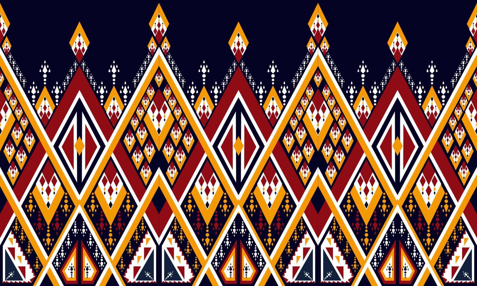 Abstract ethnic ikat chevron pattern background. ,carpet,wallpaper,clothing,wrapping,Batik,fabric,Vector illustration.embroidery style. vector