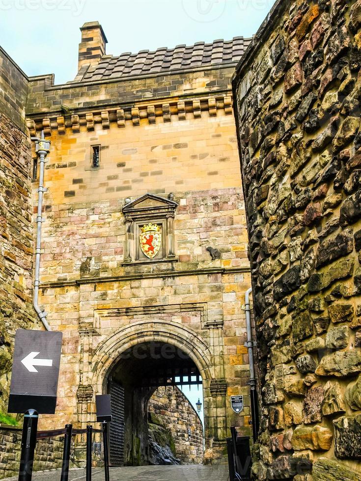 HDR Edinburgh castle in Scotland photo