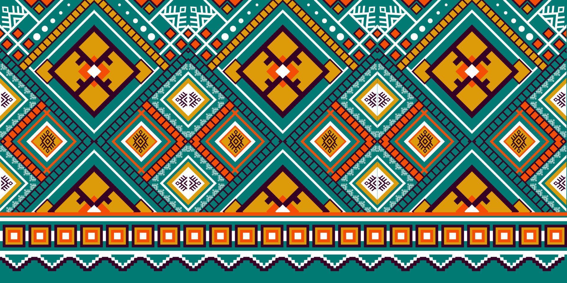 Abstract ethnic ikat chevron pattern vector