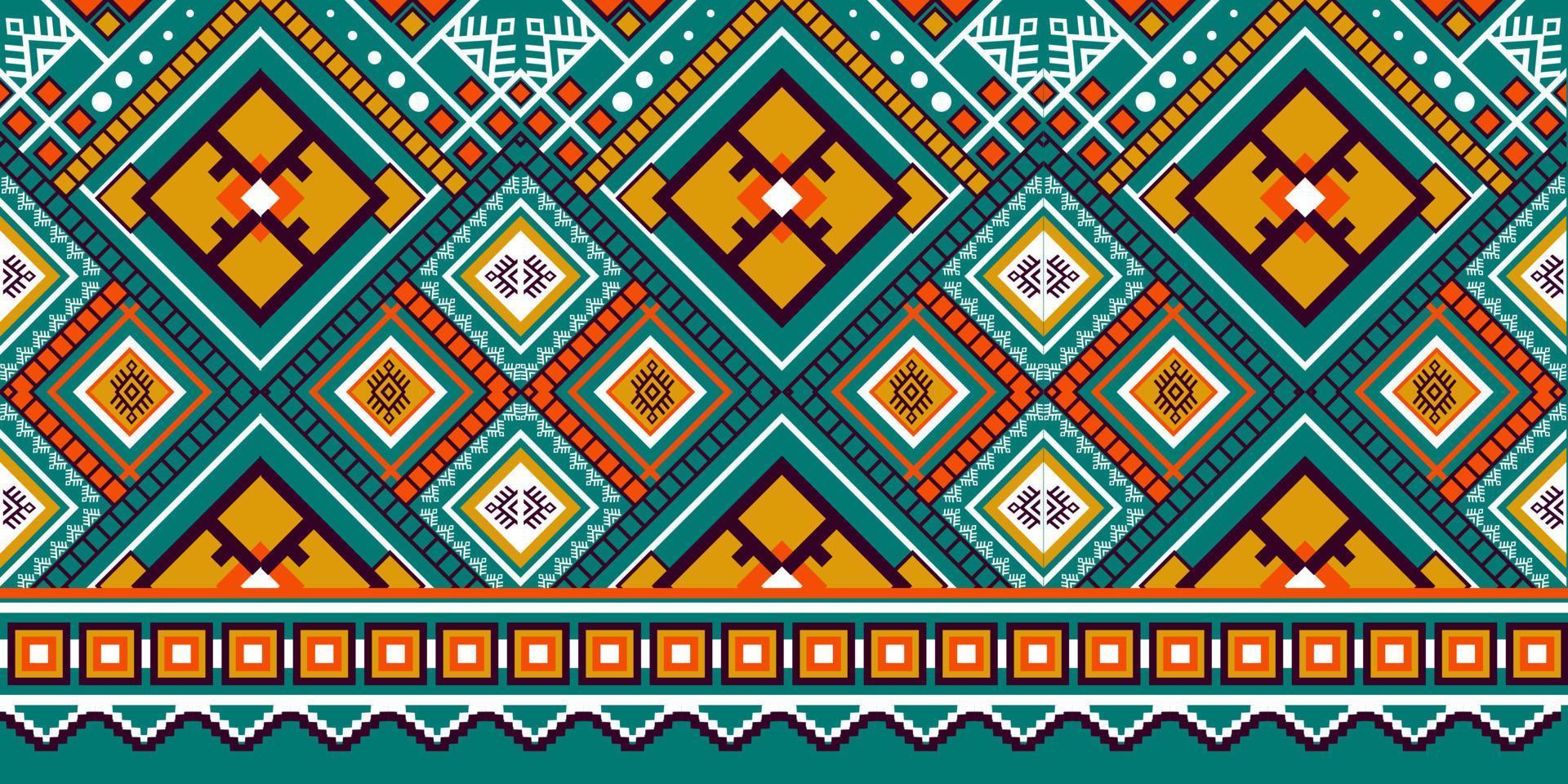 patrón de chevron ikat étnico abstracto vector