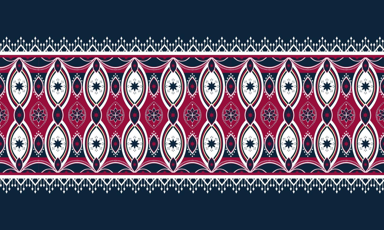 patrón de chevron ikat étnico abstracto vector