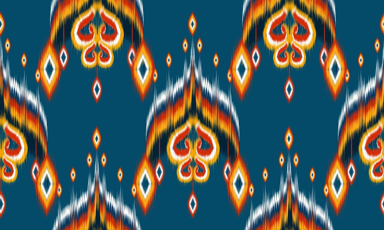 diseño tradicional de patrón oriental étnico geométrico para fondo, alfombra, papel tapiz, ropa, envoltura, batik, tela, estilo de bordado de ilustración vectorial. vector