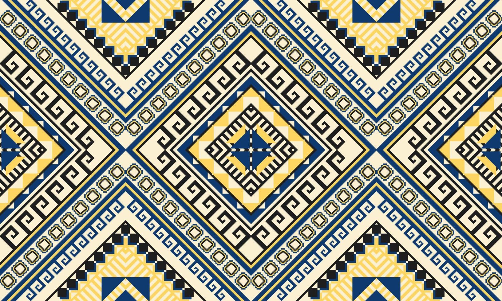 Geometric ethnic oriental pattern traditional Design for background,carpet,wallpaper,clothing,wrapping,Batik,fabric,Vector illustration.embroidery style. vector