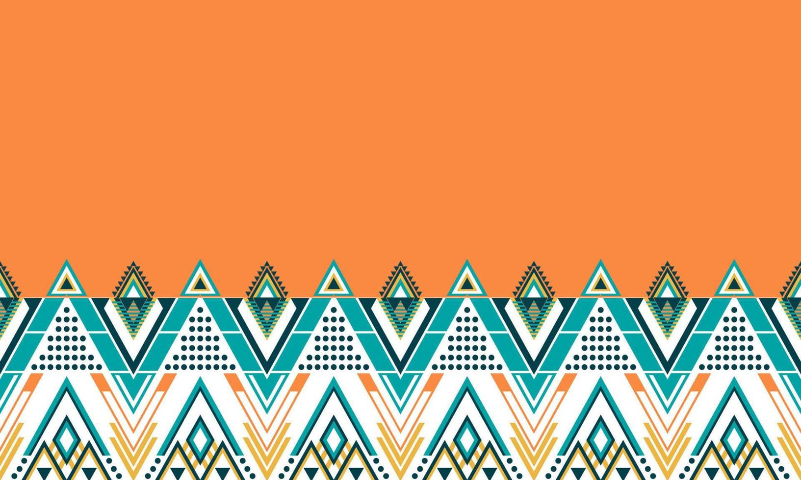 Geometric ethnic oriental pattern traditional Design for background,carpet,wallpaper,clothing,wrapping,Batik,fabric,Vector illustration.embroidery style. vector