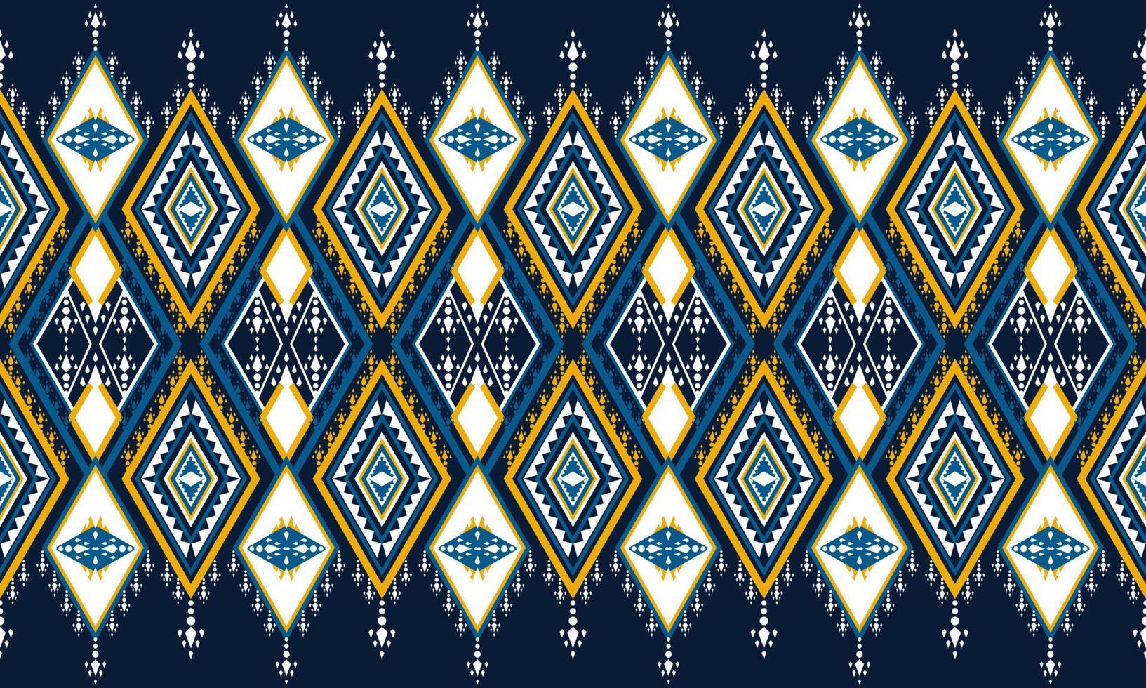 Fondo étnico abstracto del modelo del chevron del ikat. , alfombra, papel tapiz, ropa, envoltura, batik, tela, estilo de ilustración vectorial. vector