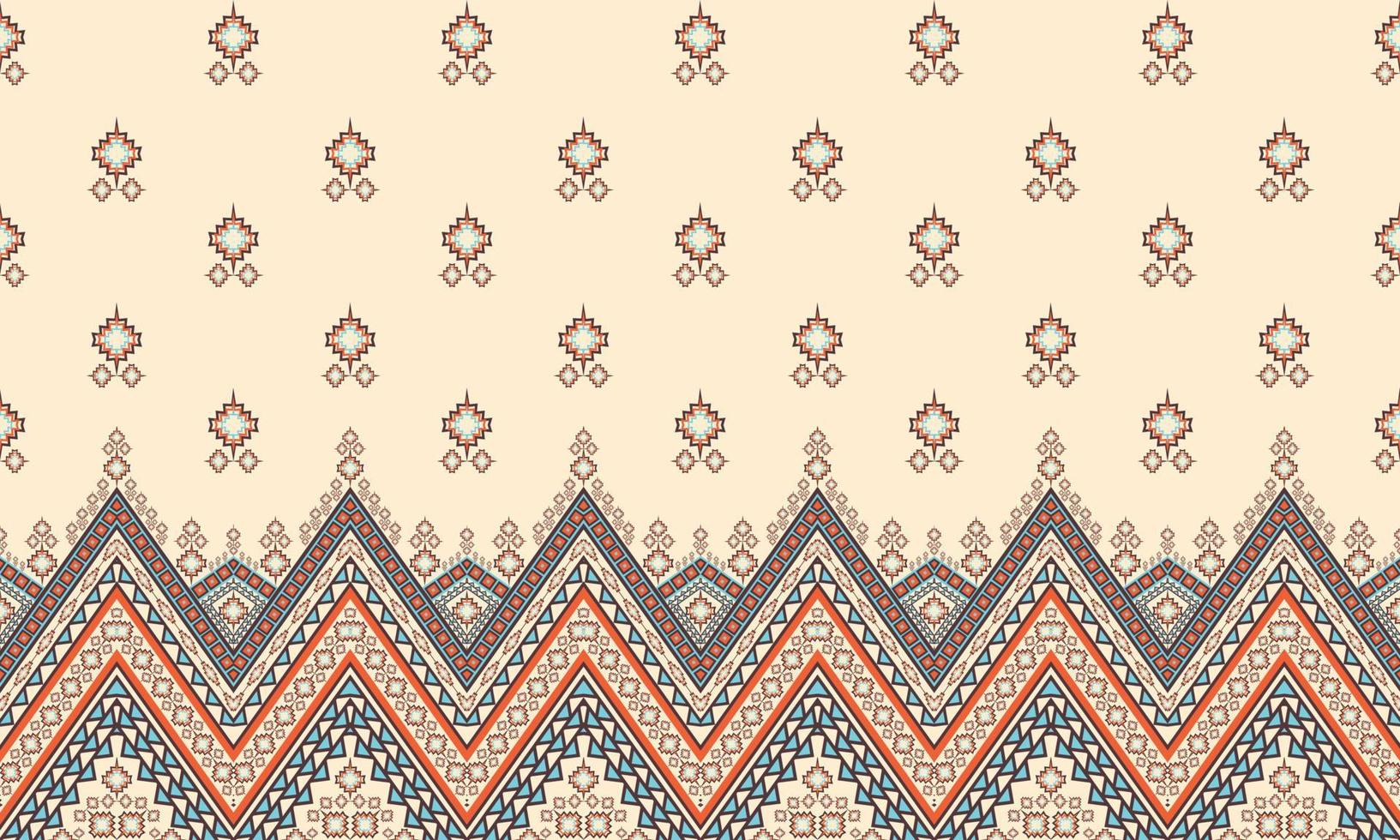 Abstract ethnic ikat chevron pattern background. ,carpet,wallpaper,clothing,wrapping,Batik,fabric,Vector illustration.embroidery style. vector