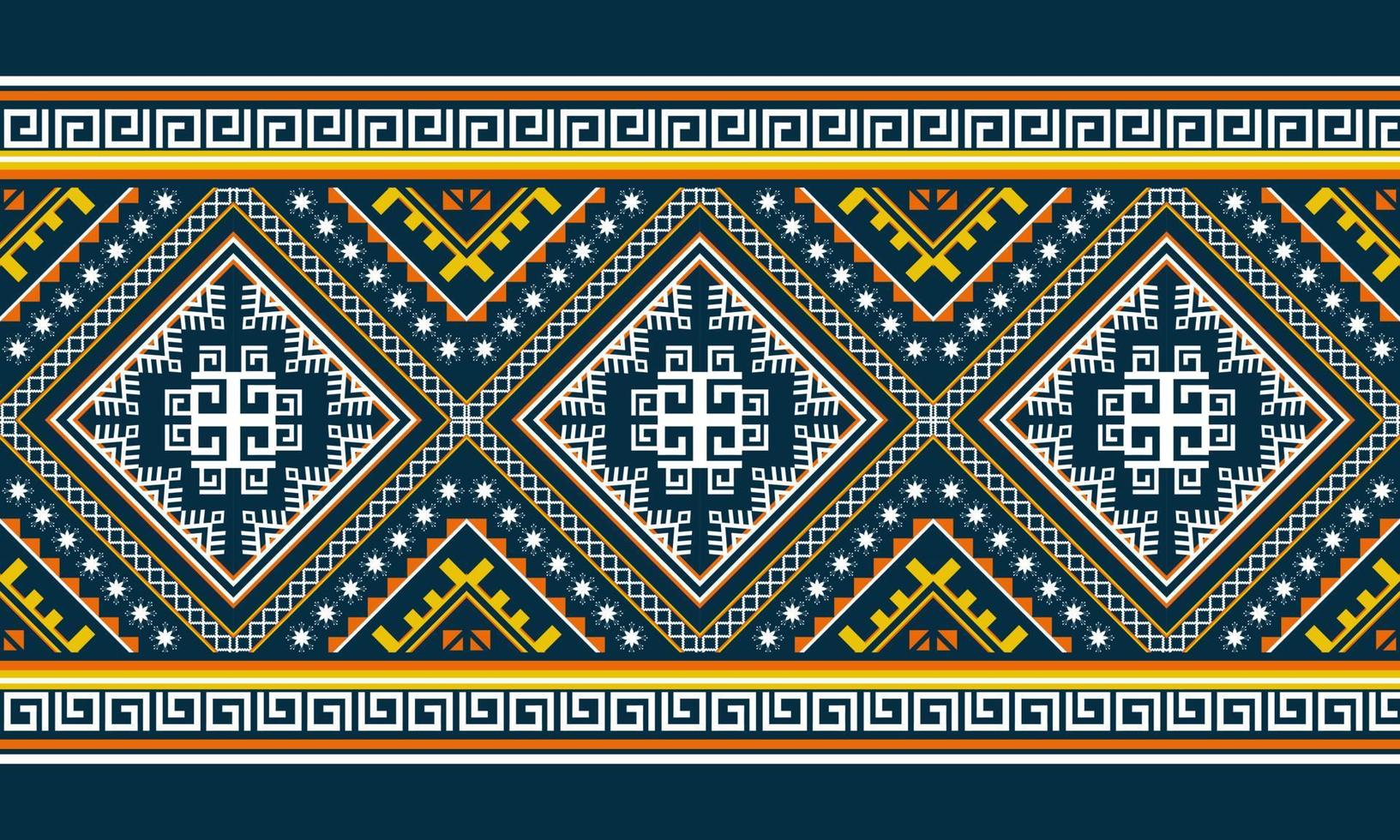 Abstract ethnic ikat chevron pattern vector