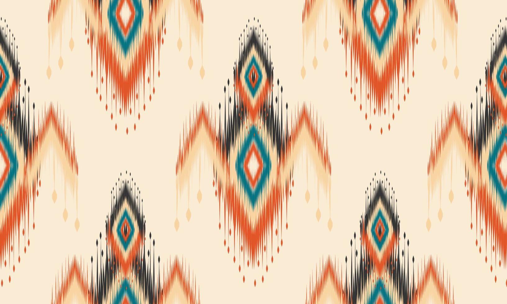 diseño tradicional de patrón oriental étnico geométrico para fondo, alfombra, papel tapiz, ropa, envoltura, batik, tela, estilo de bordado de ilustración vectorial. vector