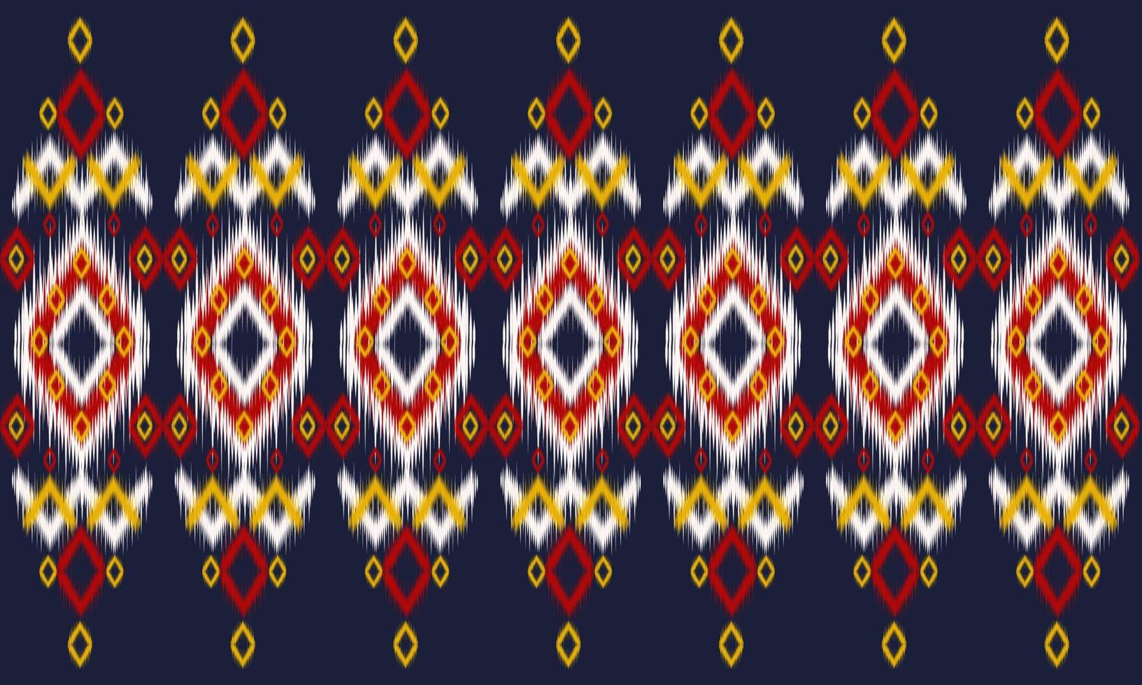 patrón de chevron ikat étnico abstracto vector