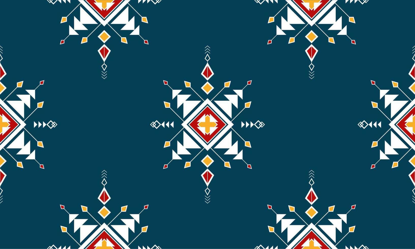 Geometric ethnic oriental pattern traditional Design for background,carpet,wallpaper,clothing,wrapping,Batik,fabric,Vector illustration.embroidery style. vector