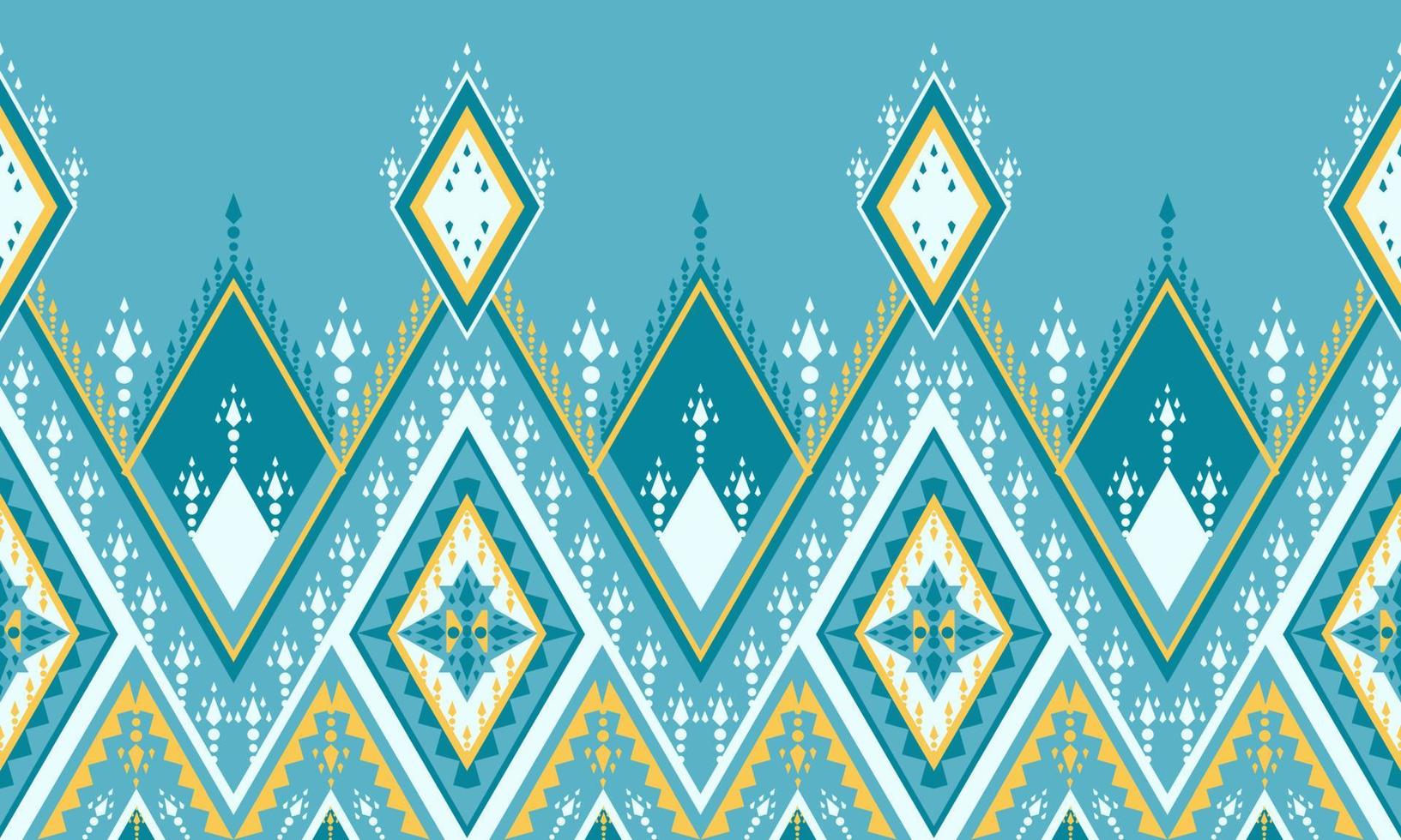 Geometric ethnic oriental pattern traditional Design for background,carpet,wallpaper,clothing,wrapping,Batik,fabric,Vector illustration.embroidery style. vector